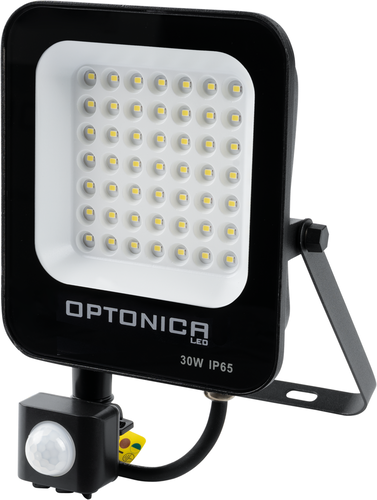 Vnitřní reflektory - LED SMD Floodlight Černé tělo IP65 se senzorem - foto 1