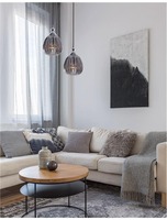 Dekorativní - NV 9066101 Závěsné svítidlo ZARLEY chromovaný kov kouřové šedé sklo E27 1x12W 230V IP20 bez žárovky - NOVA LUCE