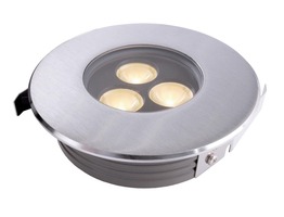 Zapuštěná - IMPR 100111 LED Zápustné zemní svítidlo Flat 3 x 2W teplá bílá 15° - LIGHT IMPRESSIONS