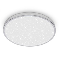 Kruhová - BRI 3934018 Tak stropní svítidlo pr.33 cm - 22W, 2400lm, LED, hvězdné nebe, IP44, chrom - BRILONER