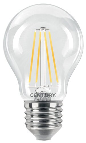 E27 - CEN ING3-042727 LED FILAMENT HRUŠKA ČIRÁ 4W E27 2700K 470Lm 360d 60x105mm IP20 - CENTURY - foto 1