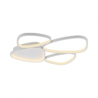 Dekorativní - LD 14038-16 Kolekce Schöner Wohnen LED stropní svítidlo PEBBLES, bílá, stmívatelné, krokově stmívatelné, 3000K - JUST LIGHT