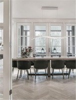 Podélná - NV 9333070 Závěsné svítidlo AURELIA chromovaný kov a křišťál LED 40W 230V 3500K IP20 stmívatelné - NOVA LUCE