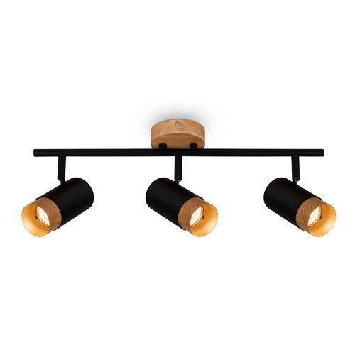 Bodová - BRI 2144035 Spot, 47 cm, 3x GU10, max. 9W, černá - BRILONER - foto 1