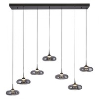 Vícečetná - LD 15695-15 Kolekce Schöner Wohnen LED závěsné svítidlo POSH, šedá, 7-ramenné, stmívatelné, SimplyDim, 3000K - JUST LIGHT