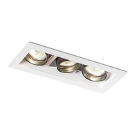 Hranatá - RED R10205 //  Zápustné svítidlo MONE III zápustná výklopná bílá 12V GU5,3 3x50 - RED - DESIGN RENDL