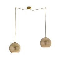 Koule - FAN I-VANITY/S2 ORO Závěsné svítidlo VANITY zlatá, 2xE27, 120 cm - FANEUROPE