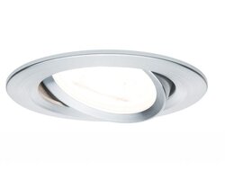Kruhová - P 93640 Zápustné svítidlo Nova IP23 kulaté hliník 1ks max. 35W GU10 - PAULMANN