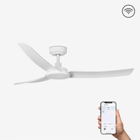 WiZ - FARO 33804WP SIROS, bílá, stropní ventilátor s DC motorem SMART - FARO