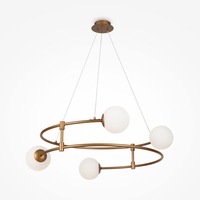 Vícečetná - M MOD317PL-04G Závěsné svítidlo Balance 4xG9 zlatá kov sklo designové - MAYTONI