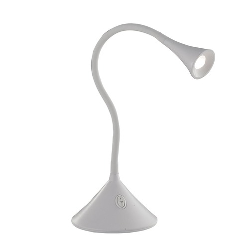 Stolní lampy dekorační - FAN LEDT-NEWTON-WHITE Stolní lampa LAMPADA DA LETTURA LED NEWTON bílá 3,2 W 300 lm 4000 K 13x51 cm - FANEUROPE - foto 1