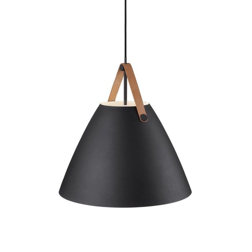 Kónická - NOR 84353003 Závěsné svítidlo Strap 48 1x40W E27 černá - NORDLUX - foto 1