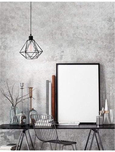 Kónická - NV 673601 Závěsné svítidlo PIETRA matný černý kov černý kabel E27 1x12W - NOVA LUCE - foto 1