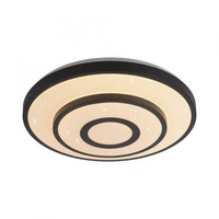 Kruhová - LD 15454-18 LED stropní svítidlo TURANUS, černá, kruhové, hvězdné nebe, 3000K - JUST LIGHT