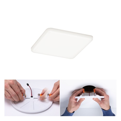 Koupelnová - P 92397 LED vestavné svítidlo Veluna VariFit IP44 hranaté 125x125mm 8,5W 4.000K satén - PAULMANN - foto 1