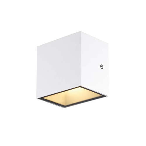 Nástěnná - LA 1002033 SITRA CUBE WL, LED venkovní nástěnné a stropní nástavbové svítidlo, bílá, IP44, 3000K, 10W - BIG WHITE (SLV) - foto 1