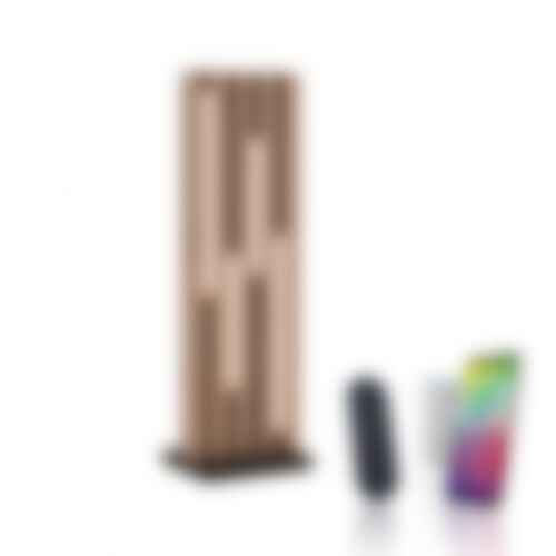 Stolní lampy dekorační - PN 4822-79 LED stolní lampa Q-AKUSTIK dřevo, přírodní Smarthome s aplikací CCT ZigBee 2700-5000K - PAUL NEUHAUS - foto 1