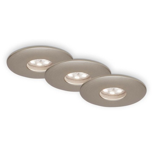 Kruhová - BRI 7240032 3ks sada LED vestavné svítidlo, pr. 4,5 , 1,8 W, matný nikl (starý kód: BRI 7240-032) - BRILONER - foto 1