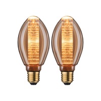E27 - P 5073 Inner Glow Edition sada LED žárovka E27 230V 2x4W 1800K zlatá kroužky - PAULMANN