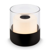 Na stůl - BRILO 7483015 LED nabíjecí stolní lampa, 10 cm, 2W, 150lm černá - BRILONER