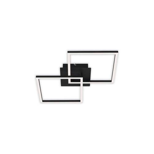 Hranatá - BRILO 3210-015 LED stropní svítidlo, 62 cm, 22 W, černá - BRILO - foto 1