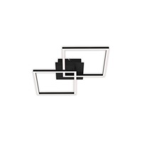 Hranatá - BRILO 3210-015 LED stropní svítidlo, 62 cm, 22 W, černá - BRILO