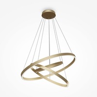 Kruhová - M MOD058PL-L100BS4K Závěsné svítidlo Rim 4000K 6900lm LED mosaz hliník designové - MAYTONI