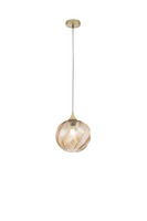 Dekorativní - FAN I-MAJESTY-S23-AMB Závěsné svítidlo Majesty (ambra sklo) 1 x E27, 23 x 230 cm - FANEUROPE