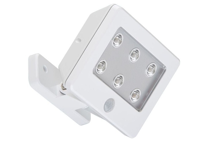 Reflektory - BRI 2276066 LED venkovní svítidlo s čidlem 12 cm 6x0,06W 7lm bílé (starý kód: BRI 2276-066) - BRILONER - foto 1