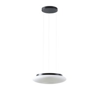 Kruhová - OS SAT67432 SATURN LE2 závěsné skleněné svítidlo černá / bílá IP20 3000 K 31W LED DALI (původní kód OS 67432) - OSMONT