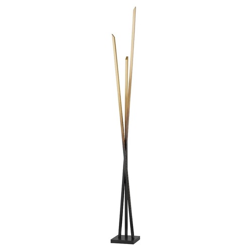 Stojací lampy - HVLG L5119-GB-CE Stojací lampa GANSEVOORT ocel mosaz LED 28W 3000K stmívatelné - HUDSON VALLEY - foto 1