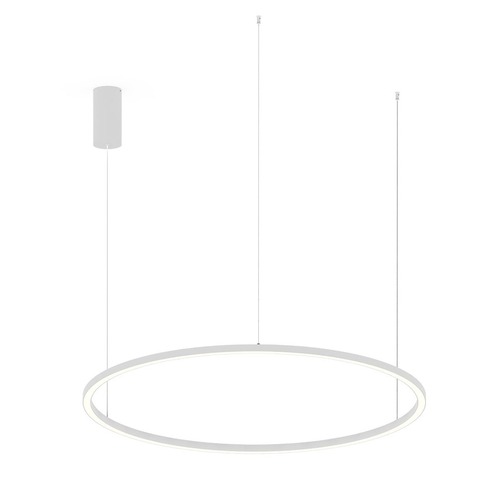 Kruhová - FAN LED-HOOP-S120-BCO Závěsné LED svítidlo HOOP bílá, 60 W, 9000 lm, CCT, 120 x 120 x 150 cm - FANEUROPE - foto 1