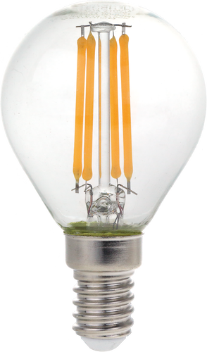 E14 - LED žárovka vlákna G45 E14 čiré sklo stmívatelné - foto 1