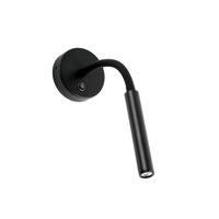 Bodová - FARO 62703 KALE nástěnná lampa na čtení, černá - FARO