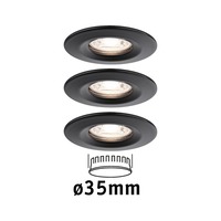 Koupelnová - P 93084 LED vestavné svítidlo Nova Mini Coin základní sada nevýklopné 66mm Coin 3x4W 230V 2700K - PAULMANN