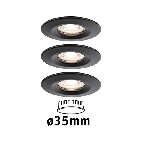 Koupelnová - P 93084 LED vestavné svítidlo Nova Mini Coin základní sada nevýklopné 66mm Coin 3x4W 230V 2700K - PAULMANN - foto 1