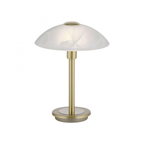 Stolní lampy dekorační - PN 4026-60 ENOVA LED stolní lampa matná mosaz alabastrový dekor sklo 3 krokové dotykový stmívač 3000K - PAUL NEUHAUS - foto 1