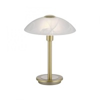 Stolní lampy dekorační - PN 4026-60 ENOVA LED stolní lampa matná mosaz alabastrový dekor sklo 3 krokové dotykový stmívač 3000K - PAUL NEUHAUS