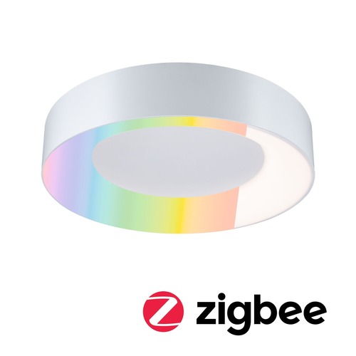 Kruhová - P 75414 LED stropní svítidlo Smart Home Zigbee 3.0 Casca IP44 RGBW+ 230V 20W bílá mat - PAULMANN - foto 1