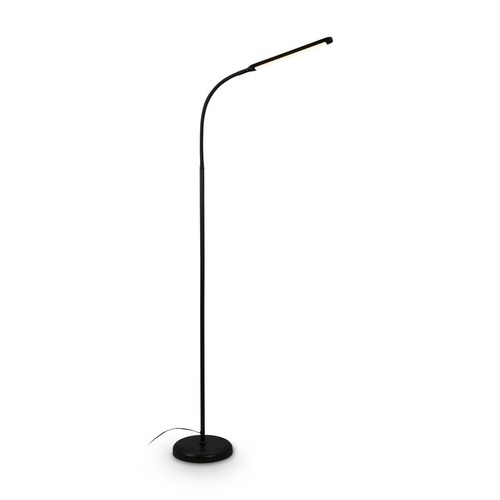 Stojací lampy - BRILO 1660015 Mura stojanová lampa - 6W, 600lm, LED, stmívatelné, dotykový vypínač, nastavitelné, černá - BRILO - foto 1