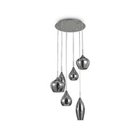 Vícečetná - ILUX 111841 Závěsné svítidlo Ideal Lux Soft SP6 fume 111841 šedé - IDEALLUX
