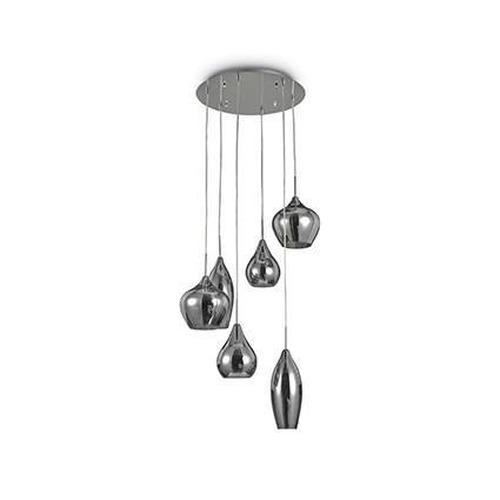 Vícečetná - ILUX 111841 Závěsné svítidlo Ideal Lux Soft SP6 fume 111841 šedé - IDEALLUX - foto 1