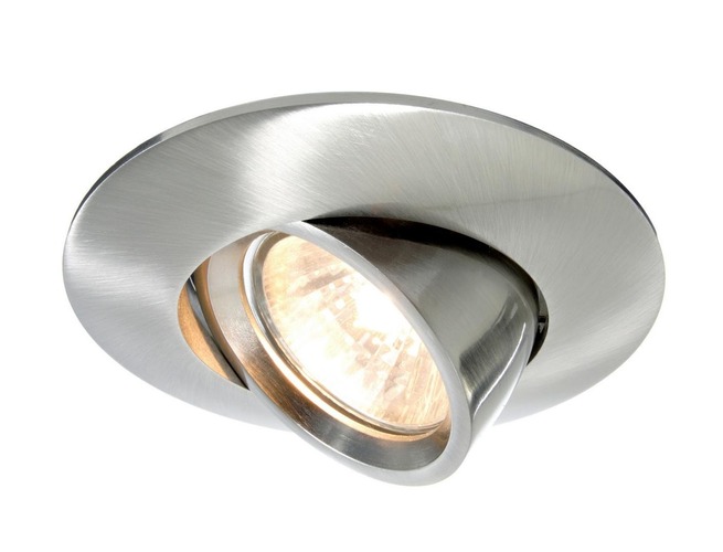 Kruhová - IMPR 126073 Zápustné svítidlo MR16 Flat otočné-výklopné kartáčovanýželezo - LIGHT IMPRESSIONS - foto 1