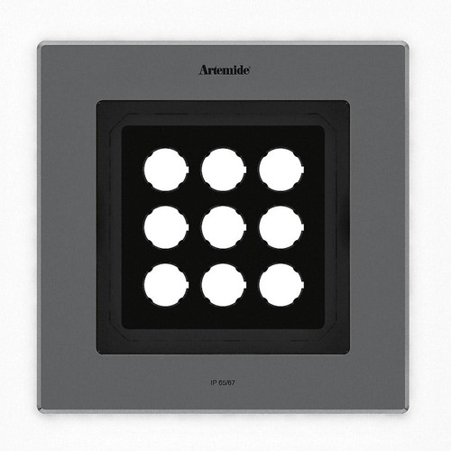 Zapuštěná - AR T42016ELPTW00 Ego Flat 220 downlight čtverec EL 3000K Inox IK10 - ARTEMIDE - foto 1