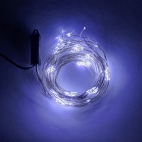 Interiérové řetězy - DLED EL01 DecoLED LED světelný řetěz - 12 x 1,5 m, ledově bílá, 180 diod