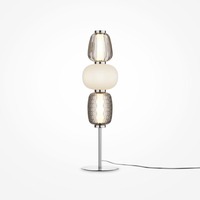 Stolní lampy dekorační - M MOD267TL-L28CH3K Stolní lampa Pattern 3000K 28W teplá bílá chrom kov sklo - MAYTONI