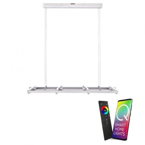 Podélná - PN 2460-55 Závěsné svítidlo Q-FISHEYE Smart Home 8x3W 2480lm 99cm 3000K RGBW - PAUL NEUHAUS - foto 1