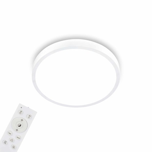 Kruhová - BRILO 3709-016 RGBW LED přisazené svítidlo pr. 38 cm, 22 W, 2900 lm, bílé - BRILO - foto 1