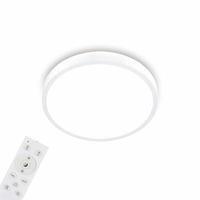 Kruhová - BRILO 3709-016 RGBW LED přisazené svítidlo pr. 38 cm, 22 W, 2900 lm, bílé - BRILO