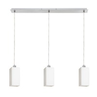 Vícečetná - RED R14028 LIZ III 80 závěsná opálové sklo/chrom 230V E27 3x11W - RED - DESIGN RENDL